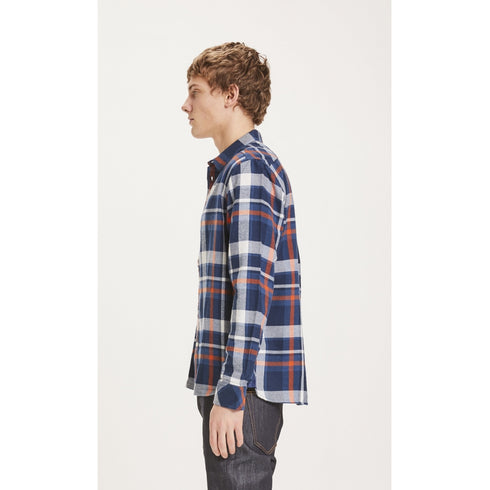Kenntnisgecotton Bekleidung Lärchen lässige Flanellhemd Casual Fit Checked Flanell Shirt